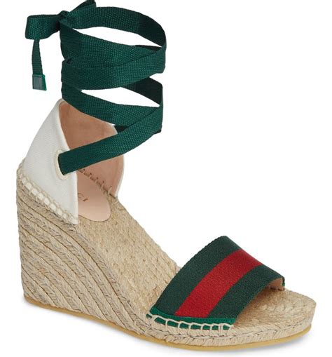 gucci green wedges|gucci wedges nordstrom.